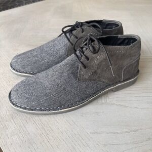 Kenneth Cole Reaction Desert Sun Mens 9 Gray Suede Chukka Boots Preppy‎ Office